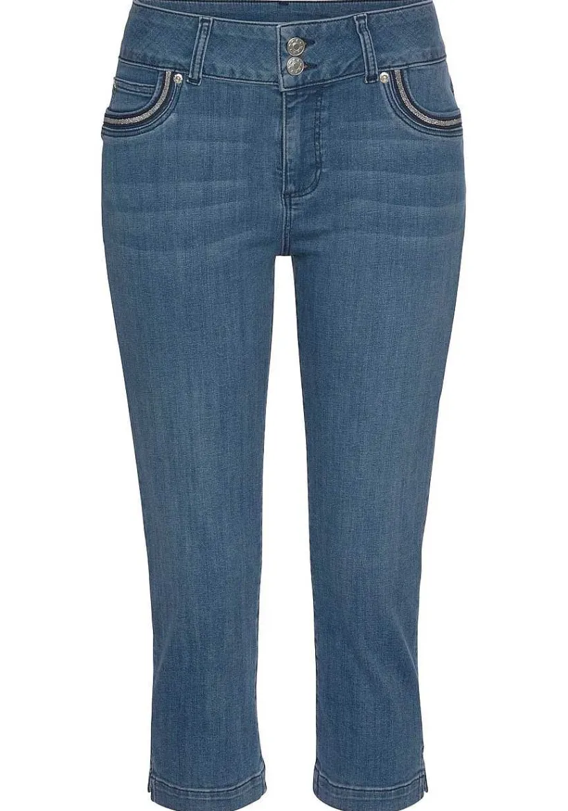 LASCANA Pants-Pocket Detail Capri Jeans