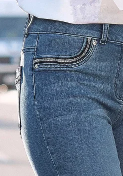 LASCANA Pants-Pocket Detail Capri Jeans