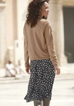 LASCANA Skirts-Polka Dot Midi Skirt