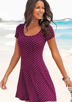 LASCANA Short Dresses-Polka Dot Print Dress