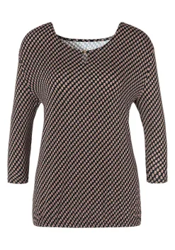 LASCANA Long Sleeve Tops-Printed 3/4 Sleeve Top