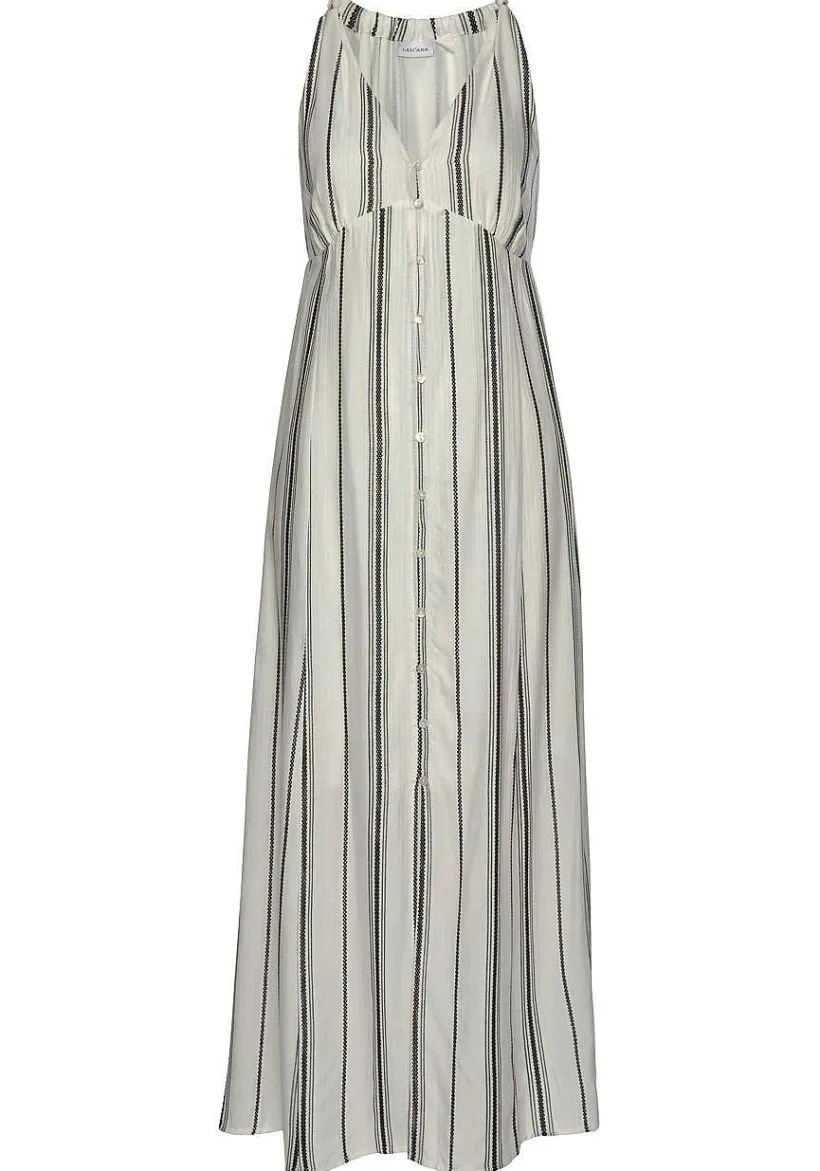 LASCANA Maxi Dresses-Printed Button Down Maxi Dress