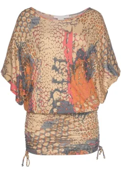 LASCANA Short Dresses-Printed Drawstring Dress