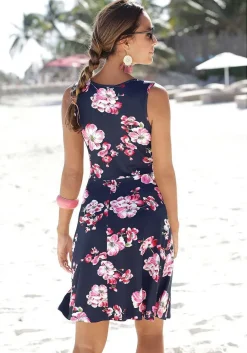 LASCANA Short Dresses-Printed Keyhole Dress