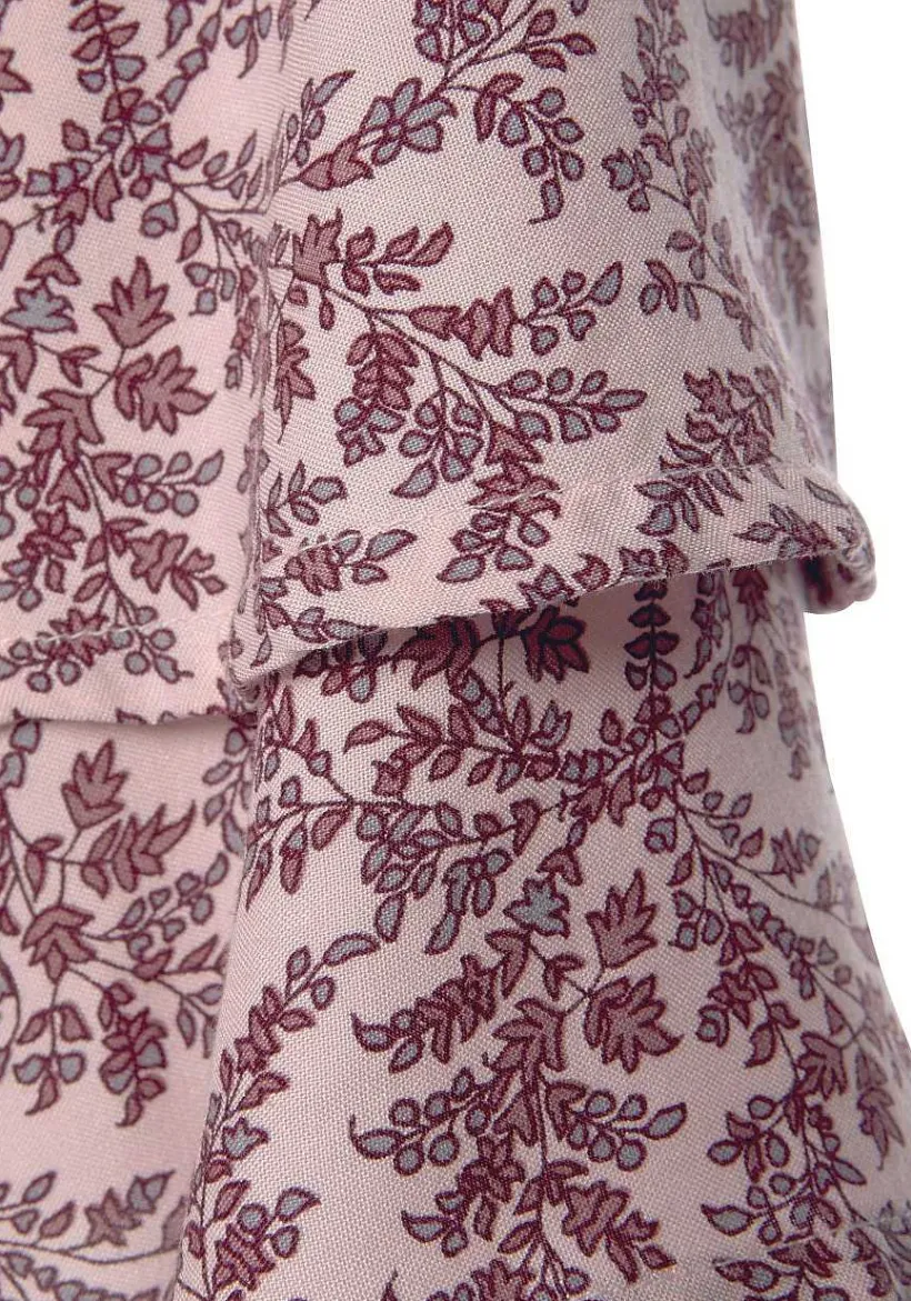 LASCANA Long Sleeve Tops-Printed Off Shoulder Top