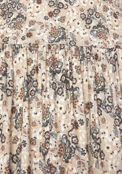LASCANA Midi Dresses-Printed Scoop Neck Dress