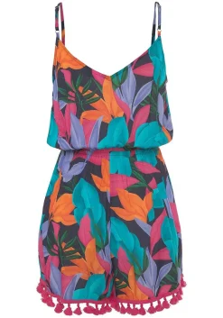 LASCANA Rompers-Printed Tassel Trim Romper