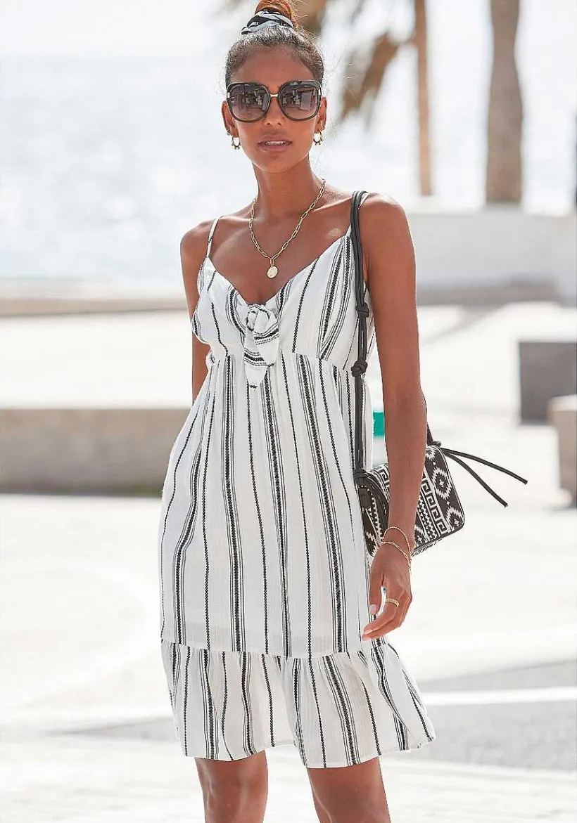 LASCANA Sundresses-Printed Tie Front Dress