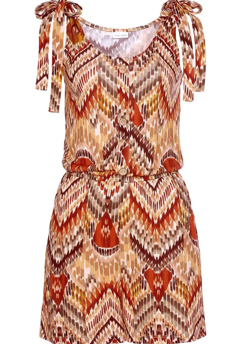 LASCANA Rompers-Printed Tie Strap Romper