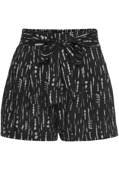 LASCANA Shorts-Printed Tie Waist Shorts