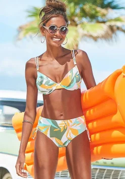 LASCANA Underwire-Printed Underwire Bikini Top