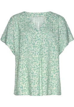 LASCANA Blouses-Printed V-Neck Blouse