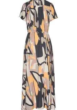LASCANA Fall Dresses-Printed V-Neck Maxi Dress