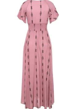 LASCANA Fall Dresses-Printed V-Neck Maxi Dress