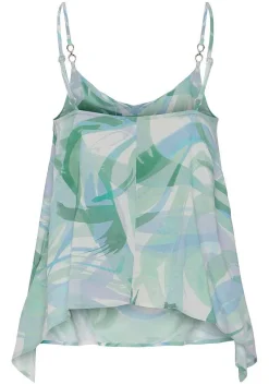 LASCANA Sleeveless Tops-Printed V-Neck Top