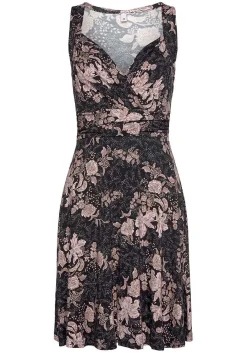 LASCANA Short Dresses-Printed Wrap Look Dress