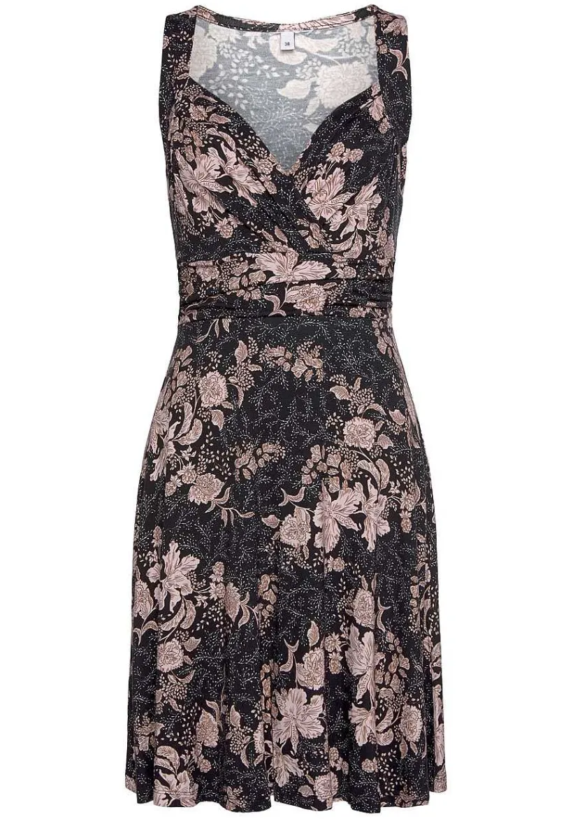 LASCANA Short Dresses-Printed Wrap Look Dress
