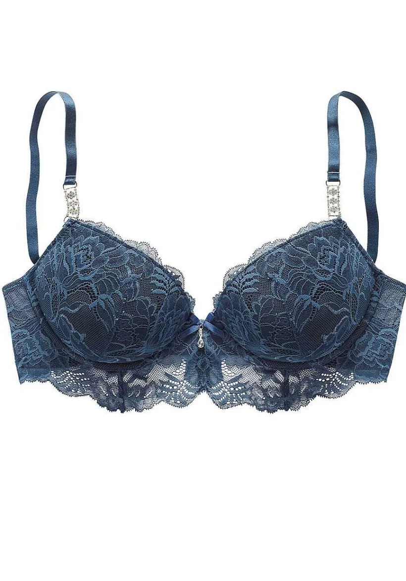 LASCANA Push Up Bras-Rhinestone Lace Push Up Bra