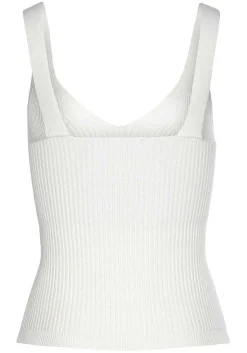 LASCANA Sleeveless Tops-Ribbed Knit V-Neck Top