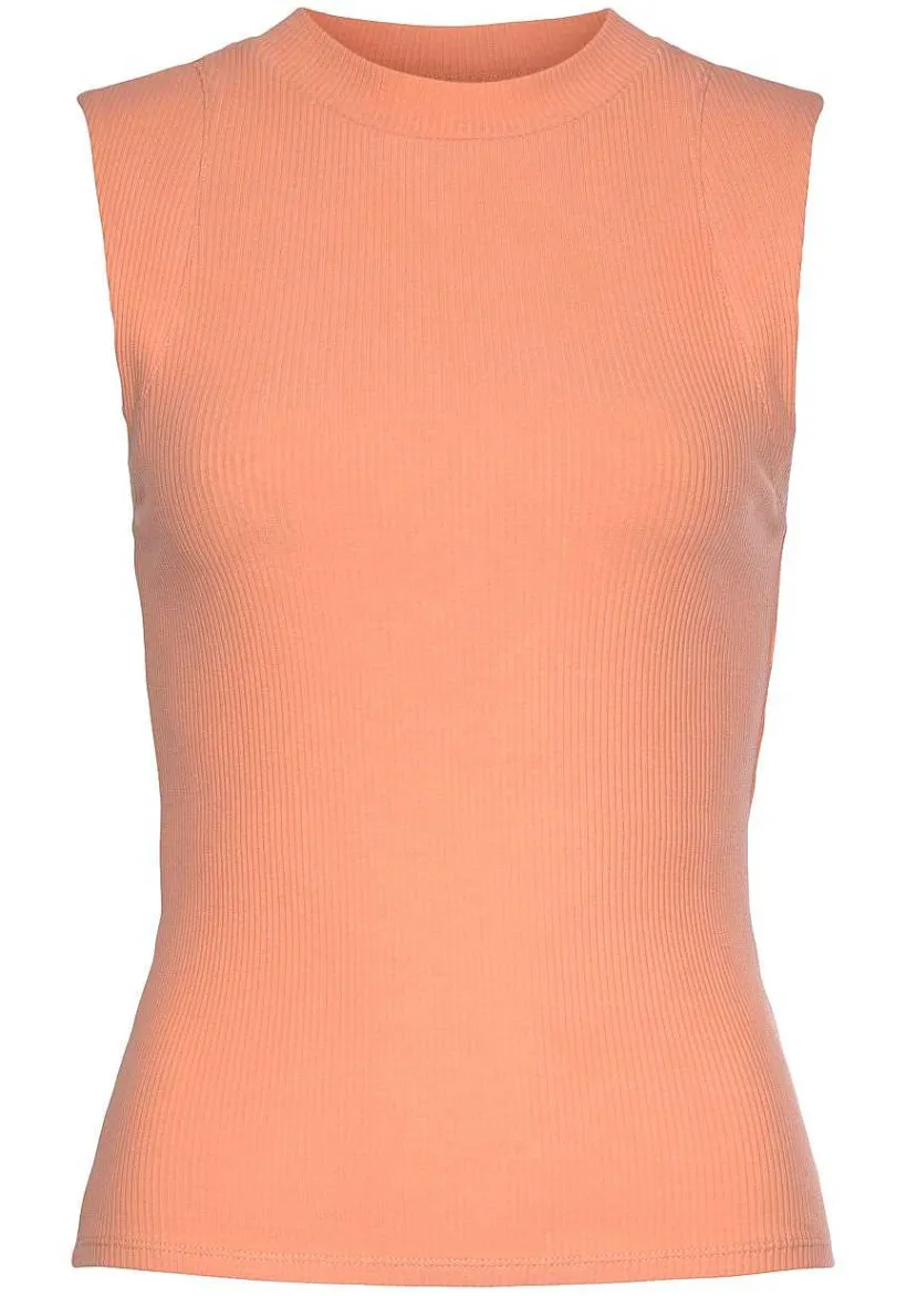 LASCANA Sleeveless Tops-Ribbed Tank Top