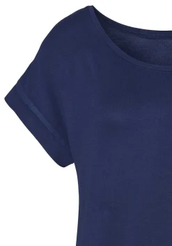 LASCANA Short Sleeve Tops-Round Neckline Short Sleeve Top