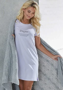 LASCANA Pajamas & Sets-Rounded Neckline Sleep Shirt