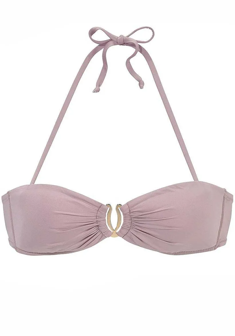 LASCANA Bandeau-Ruched Bandeau Bikini Top