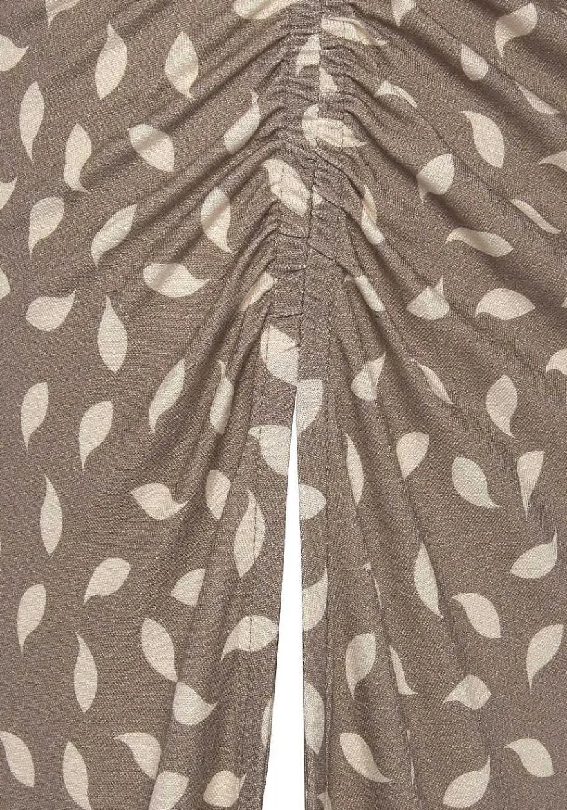 LASCANA Skirts-Ruched Slit Midi Skirt