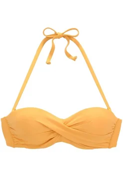 LASCANA Bandeau-Ruched Underwire Bikini Top