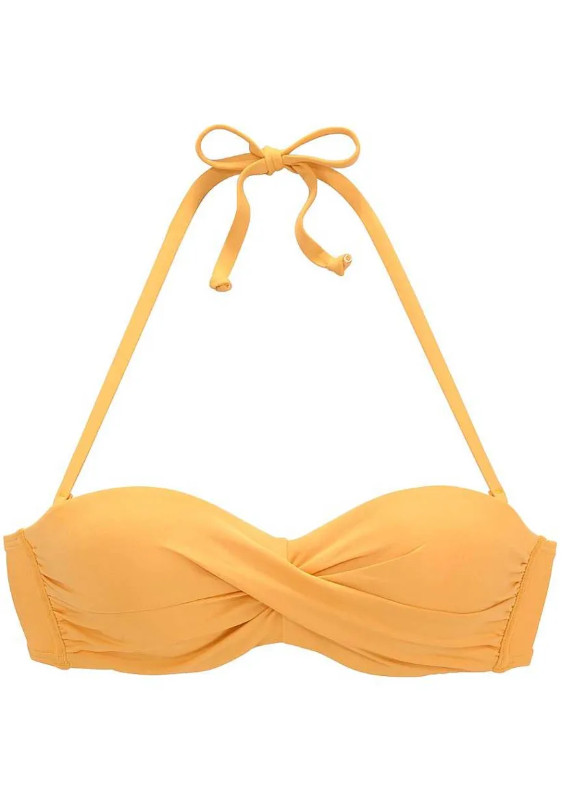 LASCANA Bandeau-Ruched Underwire Bikini Top