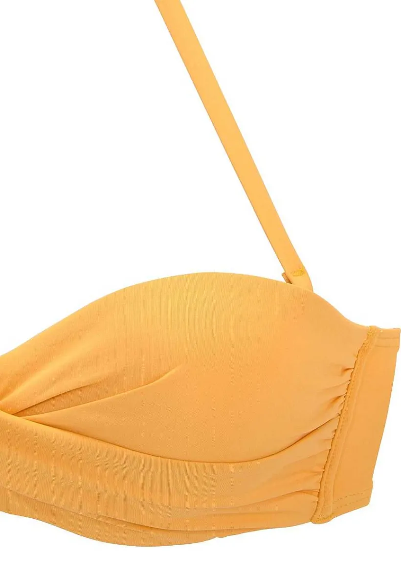 LASCANA Bandeau-Ruched Underwire Bikini Top