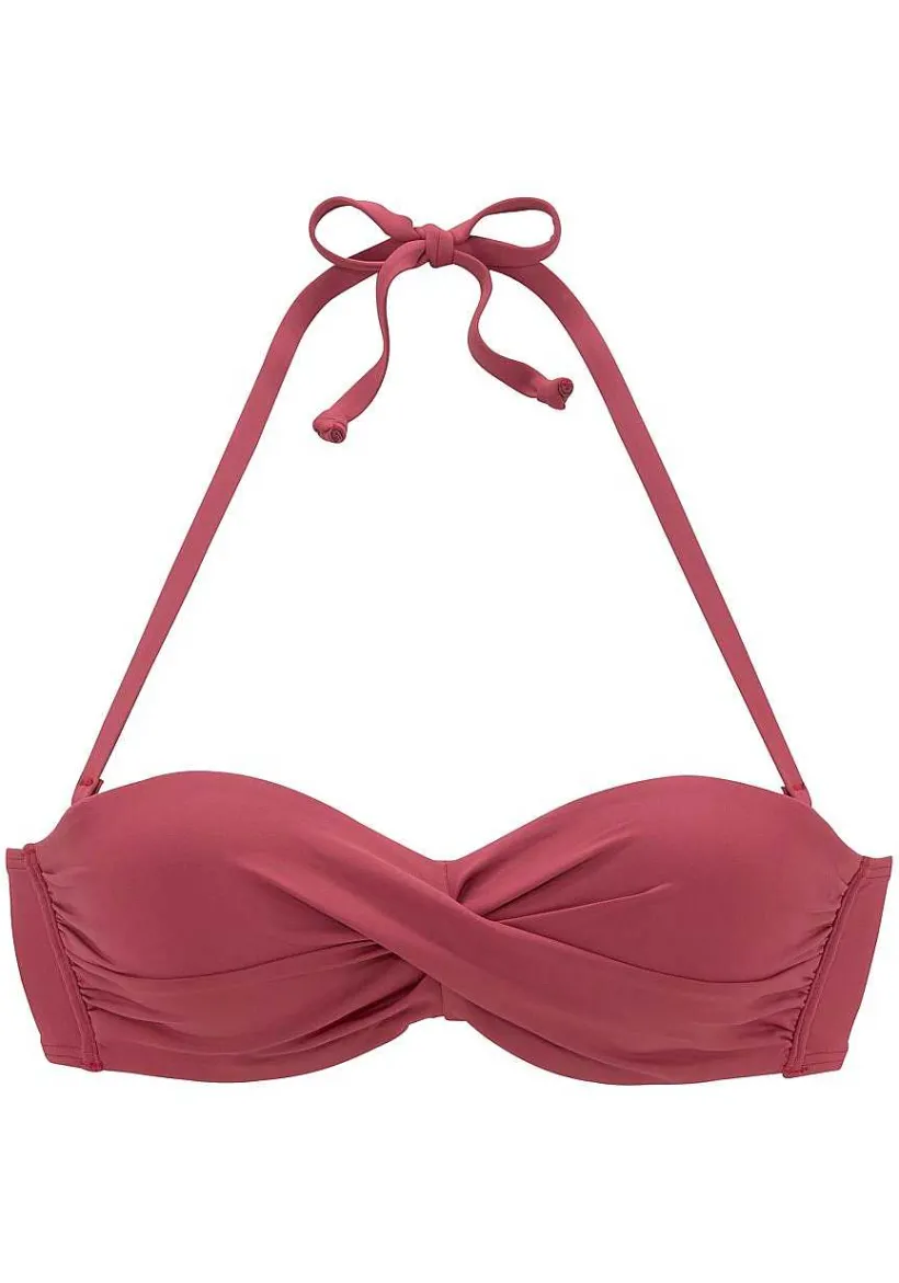 LASCANA Bandeau-Ruched Underwire Bikini Top