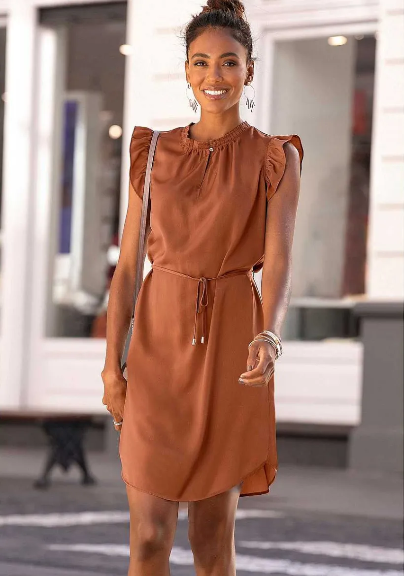 LASCANA Fall Dresses-Ruffle Sleeve Dress