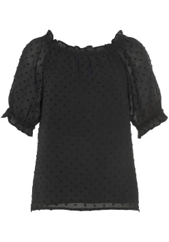 LASCANA Blouses-Ruffled Off Shoulder Blouse