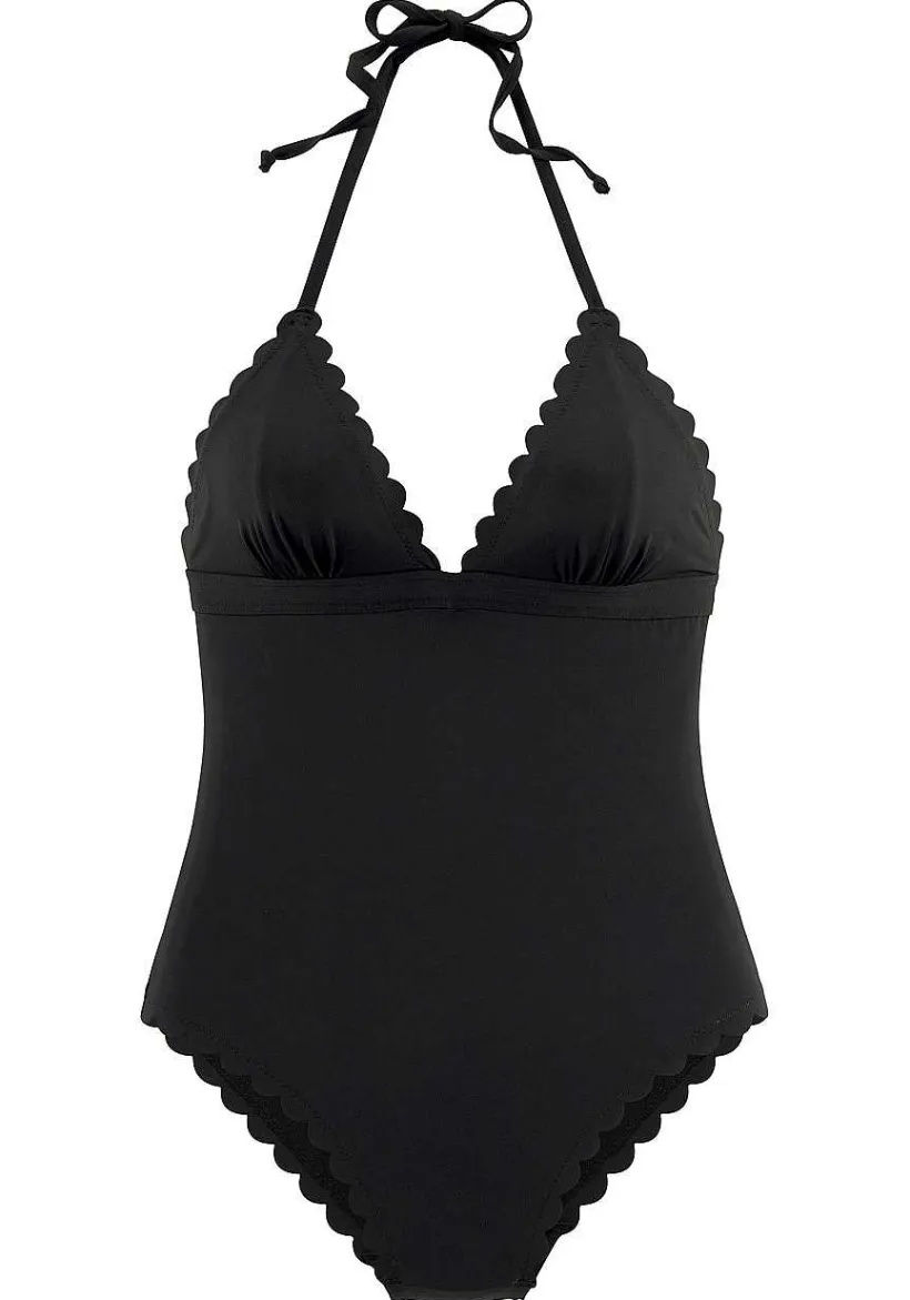 LASCANA One-Pieces-Scalloped Hem One Piece