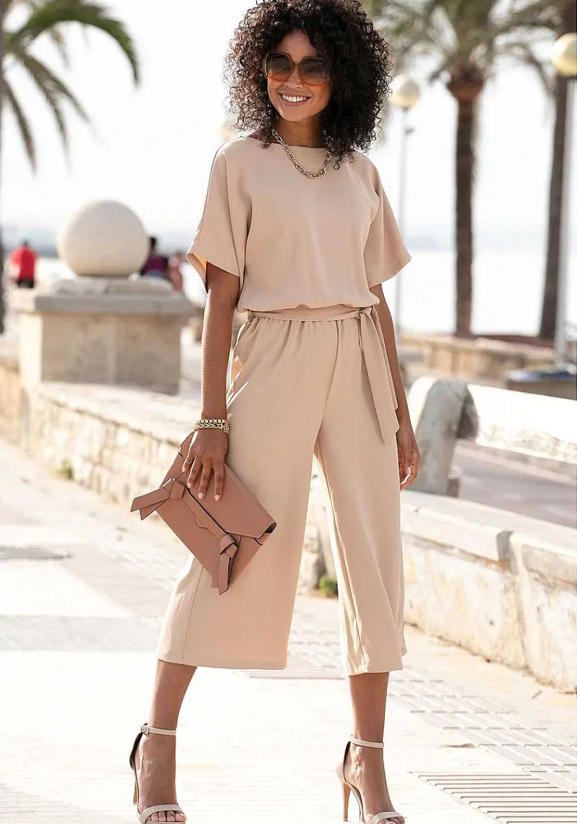 LASCANA Jumpsuits-Short Sleeve Culotte Jumpsuit