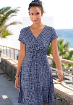 LASCANA Short Dresses-Short Sleeve Print Dress