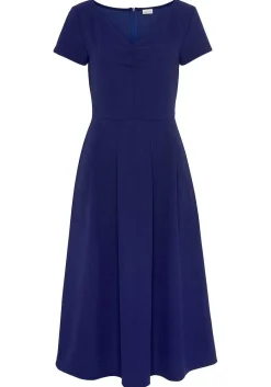 LASCANA Fall Dresses-Short Sleeve V-Neck Dress