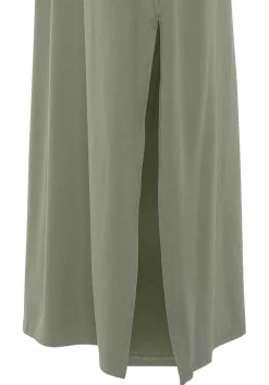LASCANA Fall Dresses-Short Sleeve V-Neck Maxi Dress