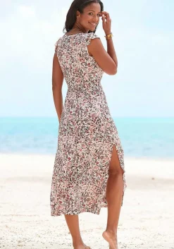 LASCANA Maxi Dresses-Side Slit Maxi Dress