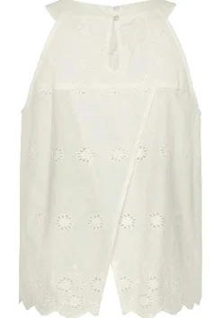 LASCANA Blouses-Sleeveless Eyelet Lace Blouse