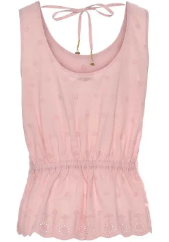 LASCANA Sleeveless Tops-Sleeveless Eyelet Top