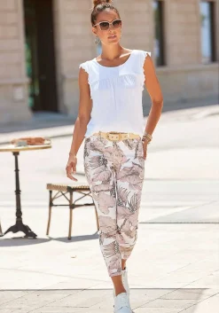 LASCANA Sleeveless Tops-Sleeveless Flounce Top