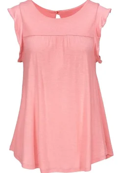 LASCANA Sleeveless Tops-Sleeveless Flounce Top