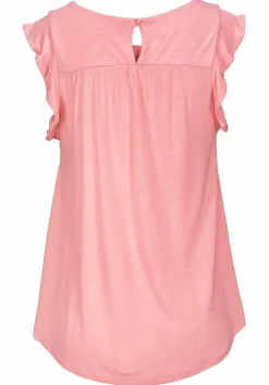 LASCANA Sleeveless Tops-Sleeveless Flounce Top