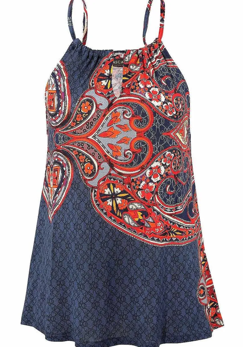 LASCANA Sleeveless Tops-Sleeveless Keyhole Detail Top