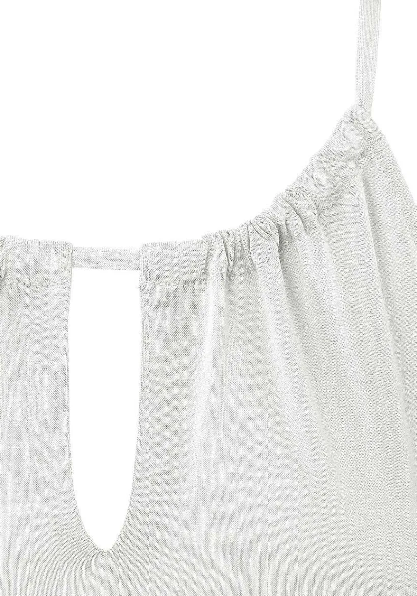LASCANA Sleeveless Tops-Sleeveless Keyhole Detail Top