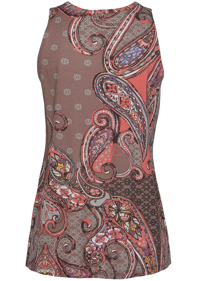 LASCANA Sleeveless Tops-Sleeveless Keyhole Top