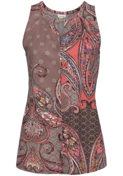 LASCANA Sleeveless Tops-Sleeveless Keyhole Top