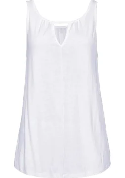 LASCANA Sleeveless Tops-Sleeveless Keyhole Top